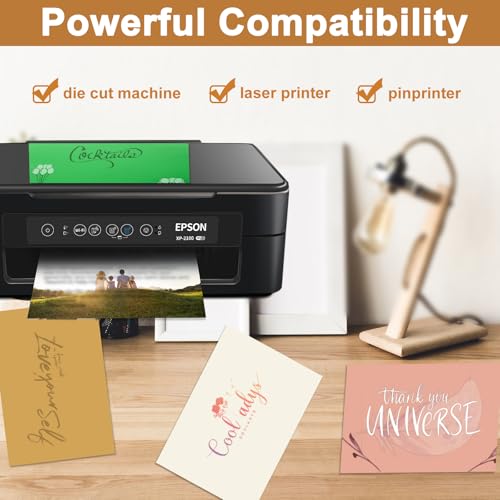 Silunkia 28 Sheets Shimmer Yellow Cardstock 8.5 x 11 Craft Paper 92lb | Thick Printer Paper Card Stock for DIY Making Cards, Office, Scrapbooking, Invitations, Memos, Wedding - color: Yellow, size: 28 Sheets