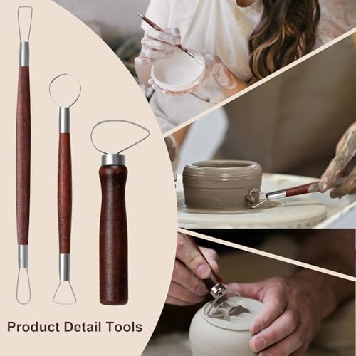 Amrules 31 Pcs Polymer Clay Sculpting Tools Kit for Adults, Red - color: Red-31Pcs