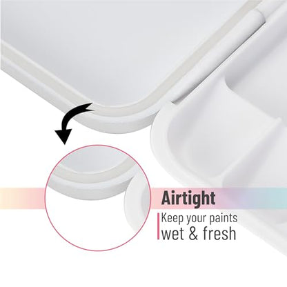 Mr. Pen- Airtight Watercolor Palette with Lid, 12 Pack - color: White, size: 12 Pack