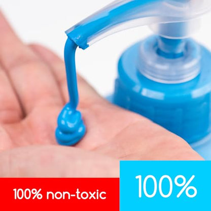 MEEDEN Cerulean Blue Acrylic Paint: 1 L /33.8 oz Satin Liquid Paint with Pump Lid - Soft Body Art Paints for Canvas, Studio, School, Wall & Poured Paintings - color: Cerulean Blue