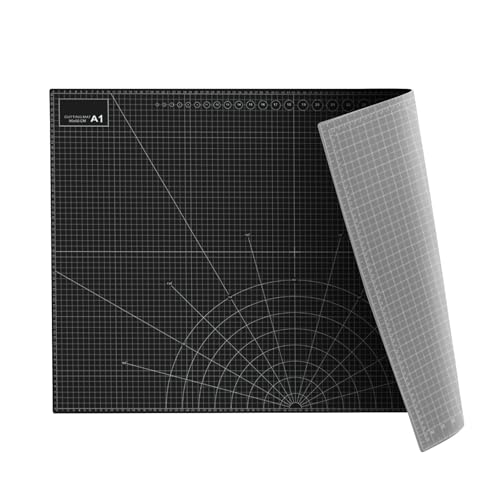 35" x 23" Self Healing PVC Cutting Mat, A1-Black or Gray - color: A1-Black or Gray
