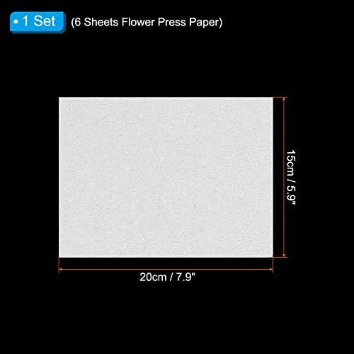 PATIKIL 8"x6"x0.2" Foam Handicraft Sheets, 1 Set/6 Sheet Soft Crafting Sponge Foam Paper Set for DIY Flower Press Art Handicraft, White - size: 8"x6"x0.2"
