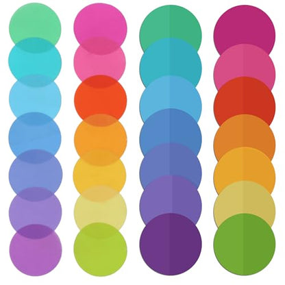 Mr. Pen- Round Transparent Sticky Notes, 1.1” Diameter, 14 Pads, 560 Sheets - color: Candy, size: 560 pcs