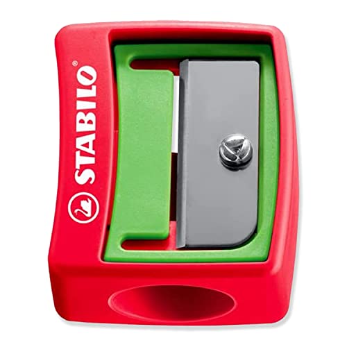 STABILO Multi-talented Pencil woody 3-in-1 - Pastel Box of 5 - Pink, Orange, Yellow, Cyan Blue & Blue + Sharpener