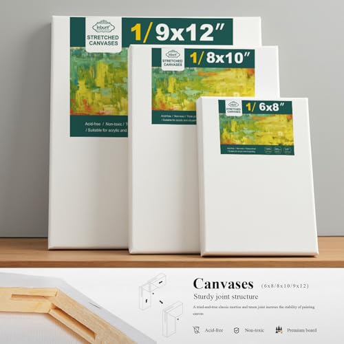 Inburit Acrylic Paint Set for Kids & Adults, Art Supplies Kit with Canvas | Complete 41 PCS Art Painting Supplies Kit, 24 Vibrant 22ml Acrylic Paint Tubes, Large Canvas Boards, Drawing Pad - color: 41PCS+24Colors/ 22ml