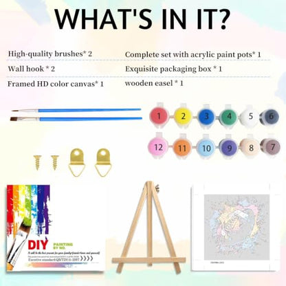 Football Paint by Numbers Kit for Adults Beginners & Kids Ages 8-12 - color: style-13
