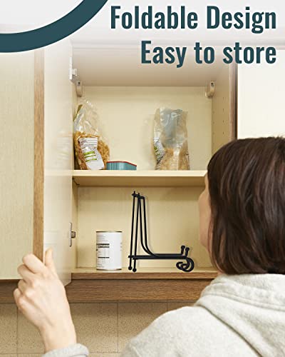 Lzerking Iron Display Stand 10 Packs, 10 Inches Plate Stand for Display