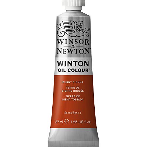 Winsor & Newton Winton Oil Color, 37ml Tube, Burnt Sienna | High-quality pigments, Durable, Lightfast, Permanent, Uniform Consistency, Great Pigment Load - color: Burnt Sienna, size: 1.25 Fl Oz (Pack of 1), style: 1.25-oz Tube