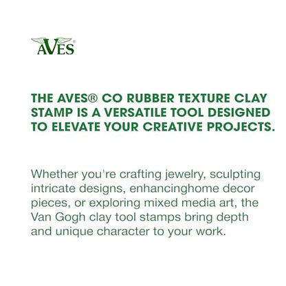 AVES Co Rubber Texture Clay Stamp - Make Impression w/Christi Friesen Stamp - style: Van Gogh