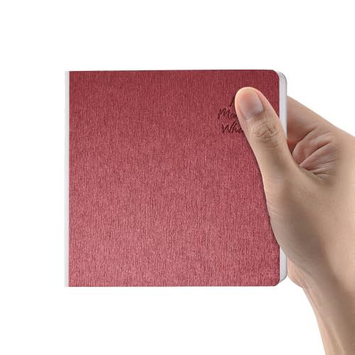 Red Hardcover Sketchbook Square Hardbound Sketch Journal 4.7 x 4.7 Inch 42 Sheets Art Book 250GSM Ultra Smooth Paper Ideal for Pencils,Water Color Pen,Marker Pen - color: 250gsm-Red