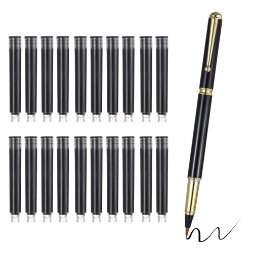 PATIKIL Calligraphy Brush Pens Refillable Brush Pen Set Chinese Hand Black - color: Black