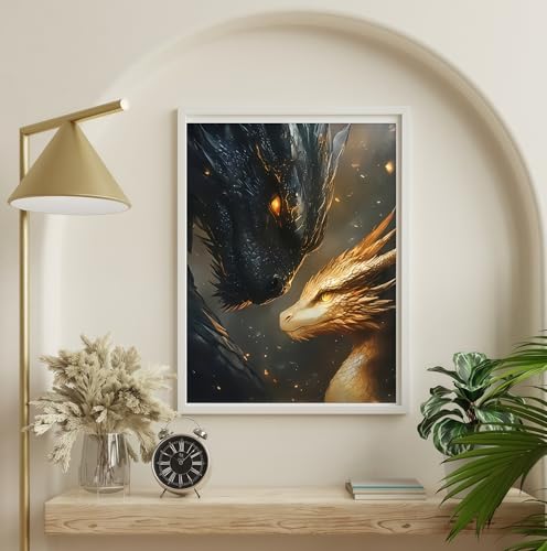 BYGFHLYW Animal Dragon Paint by Numbers Kit for Adults Beginners - color: PB322-1