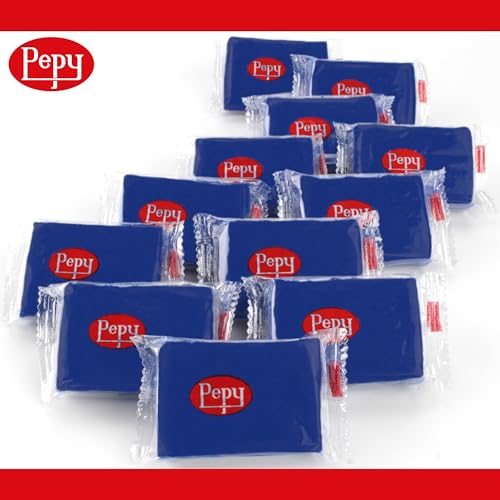 Pepy Plastilina Reusable and Non-Drying Modeling Clay; Set of 24 Bars, 1.4 Ounce Each, Perfect for Arts and Crafts Projects, Dark Blue - color: Dark Blue