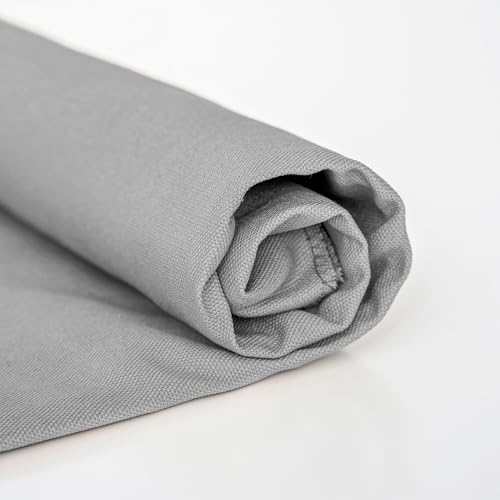 Simple&opulence Canvas Fabric by the Yard, 59'' Wide, Premium Natural Cotton Duck Canvas Fabric for Crafts, Upholstery, Home Decor Sewing DIY Cloth (Light Grey,1 Yard) - color: Light Grey, size: 1 Yard (36"x59")