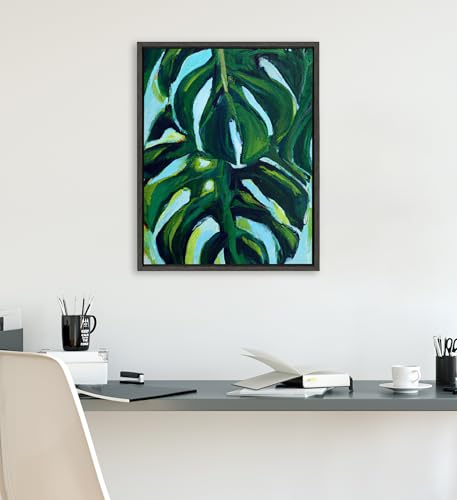 Kate and Laurel Sylvie Blank Framed Canvas Wall Art; 16x20 Dark Gray; Modern Empty Canvas for Paint-Your-Own Art; Ready to Paint Premium Canvas Already Framed - color: Sylvie Dark Gray