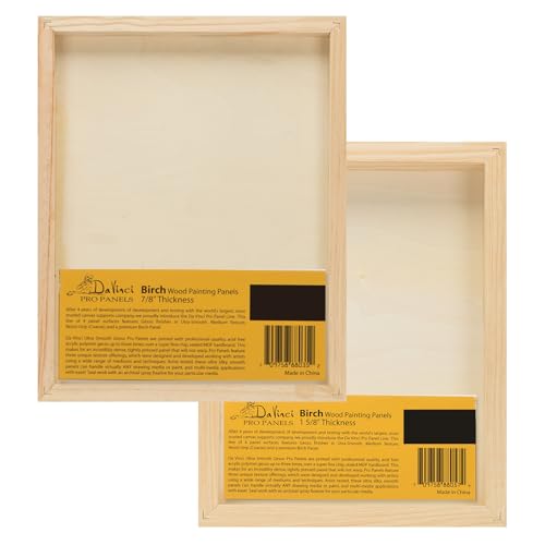 Jerry's Artarama Birch Wood Painting Panels [Birch - 11x14] - Sanded Canvas Boards for Art Supplies, Ideal for Permanent Work of Art, Suitable for DIY Canvas, Bulk Canvas Set - color: Birch, size: 11x14