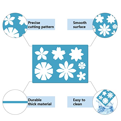 GORGECRAFT 5X3.5 21 Different Flowers Jewelry Shape Template Earring Stencils Reusable Cutouts Cutting Stencil Lapidary Templates for Bracelets Earrings Making Jewelry Accessories DIY Crafts - style: Custom