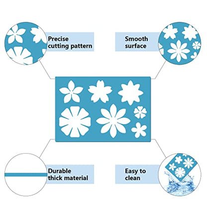 GORGECRAFT 5X3.5 21 Different Flowers Jewelry Shape Template Earring Stencils Reusable Cutouts Cutting Stencil Lapidary Templates for Bracelets Earrings Making Jewelry Accessories DIY Crafts - style: Custom