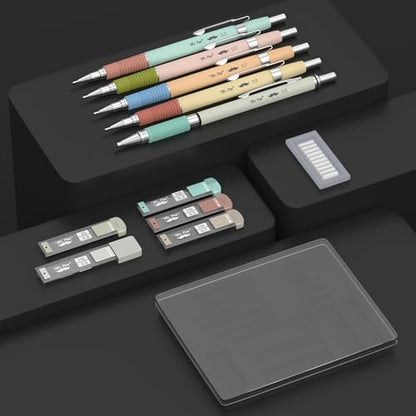 Mr. Pen- Art Mechanical Pencil Set, 5 Metal Mechanical Pencils (0.3, 0.5 - color: Pastel 2