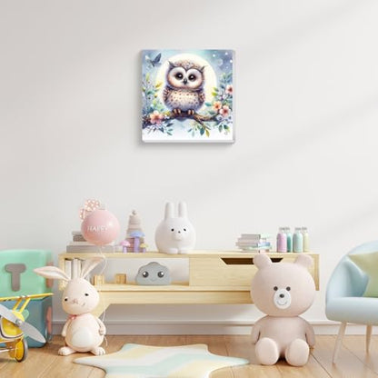 Aestalrcus Paint by Numbers Kit for Kids with Frame, Owl, 8x8 inch - color: style-5