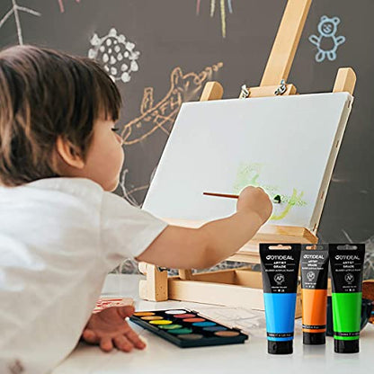 GOTIDEAL Acrylic Paint Burnt Umber Tubes(120ml, 4.1 oz) Brown Paint | Non Toxic, Non Fading, Rich Pigments,for Painters, Adults & Kids,Ideal for Canvas Wood Clay Fabric Ceramic Craft Supplies - color: Burnt Umber, style: Regular