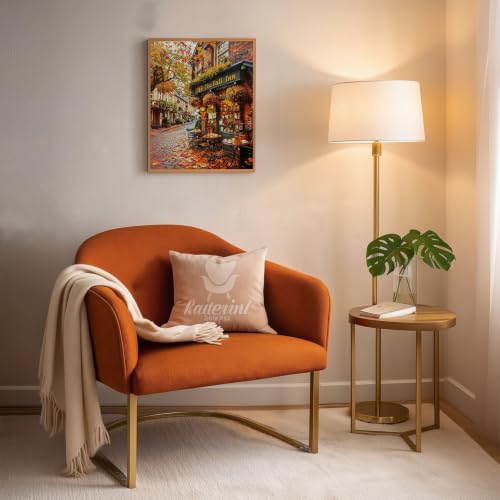 Gemozaic Fall Paint by Numbers Kit for Adults, Street Landscape, 16 x 20 in - color: MT23099