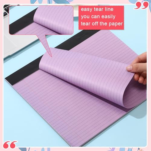 Lincia 6 Pcs Legal Pads Landscape Notebook, Childish Color - color: Childish Color