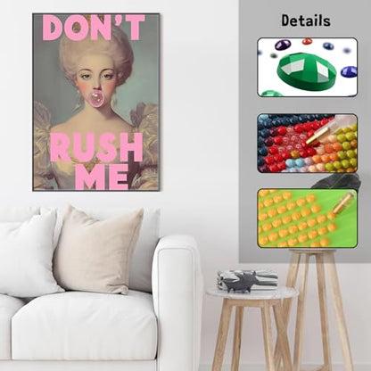GUMITOON Diamond Art Kits for Adults-Pink Bow Full Drill Diamond Dots Paintings for Beginners, Round 5D Paint with Diamonds Pictures Gem Art Painting Kits DIY Crafts Kits 12"x16" QCY-149 - color: QCY-165