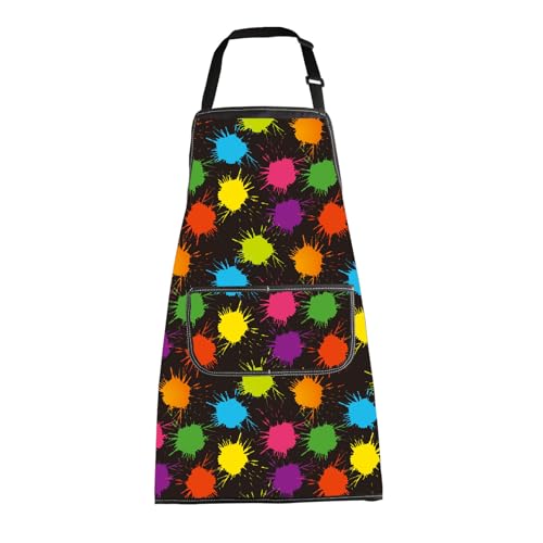 MBMSO Painting Artist Apron with Pockets Artist Painter Gifts Art Lover Gift for Art Teacher Student Painter Apron Waterproof - color: Love Art Apron-4