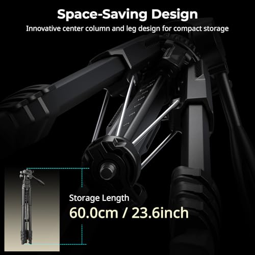 SmallRig 71" Camera Tripod Stand AP-21, Travel Tripod for iPhone and Camera for Canon for Nikon with Phone Holder & Carry Bag, Portable Beginner Tripod with Quick-Flip Lock Legs, Max Load 11lb - style: AP-21