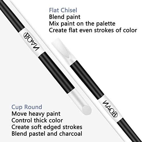 BQAN Silicone Nail Art Pen 5Pcs Black for Sculpting, Drawing & Shaping | Soft Silicone Tips | 3D Sculpting | Chrome Powder | Foil Carving Drawing | Precision Shaping | Gel & Acrylic Nail Art - color: Black