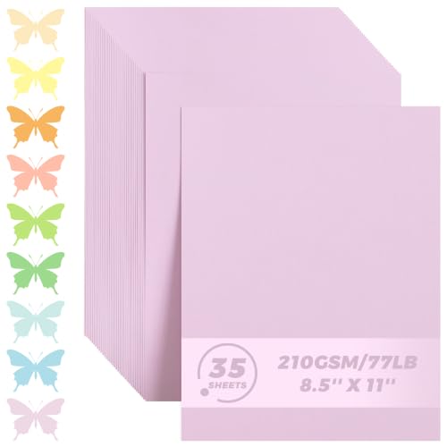 35 Sheets Laverder Purple Cardstock - 8.5'' x 11'' 77lb/210gsm - color: Laverder Purple