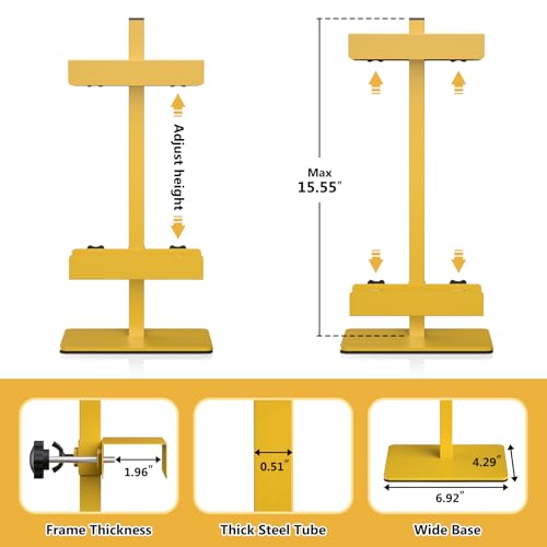 Tabletop Easel Stand Picture Easels for Display Up to 15.5" H Gold Picture Frame Stand Table Top Easel Metal Picture Easel for Photos, Painting, Artwork, Books (Base: 1.32 lbs) - size: 15.55 in
