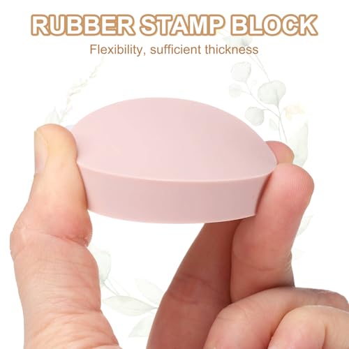PATIKIL 4Pcs 2" Rubber Carving Blocks, Soft Linoleum Art Carving Block Round Crafts Stamp Making for Printmaking Stamps Carving Supplies, Pink - color: Pink