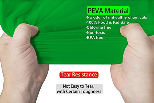 PARTY ULYJA Lime Green Plastic Tablecloths 2 Pack - 84 Inch Circle Disposable Table Covers for 6 ft Round Tables - Light Green for Baby Shower, Birthday, Wedding Parties - color: B03 Lime Green