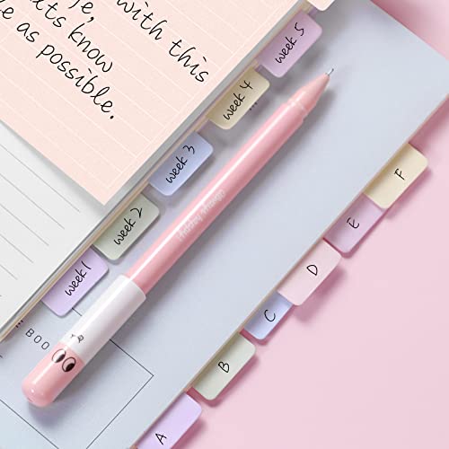 Hommie Sticky Notes Set Tabs 410 Pack Color Pads Divider Sticky Notes with Bookmark Index for School Supplies, 60 Ruled, 40 Per Dotted, 60 Per Rectangular, 6x25 Index Tabs - color: Colorful-pastel Pink