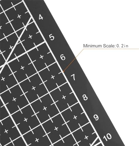 Self Healing Sewing Mat, Rotary Cutting Mat Double Sided 5-Ply Craft Cutting Board for Sewing Crafts Hobby Fabric Precision Scrapbooking Project 9inch x 12inch (A4-Black)