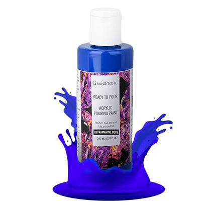 GRANOTONE Pouring Paint Ultramarine Blue 6.76 fl oz 200 ml - color: ULTRAMARINE BLUE