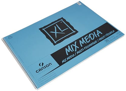 Canson XL Mix Media Pad 18X24 - size: 18x24, style: Mixed Media