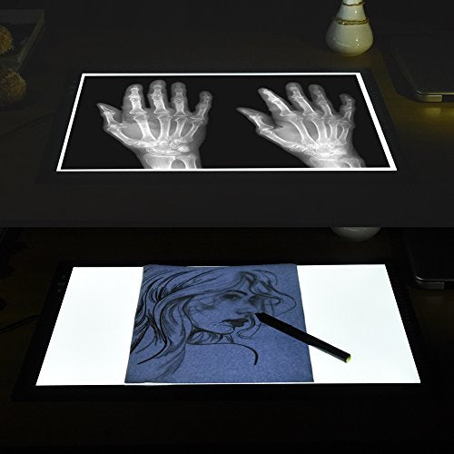 HSK A3 LED Artist tracing Light Box Copy Table, Adjustable High Brightness Light Pad for Tatto Drawing, Sketching, Animation,Diamond Painting Accessories - size: 04 - A3