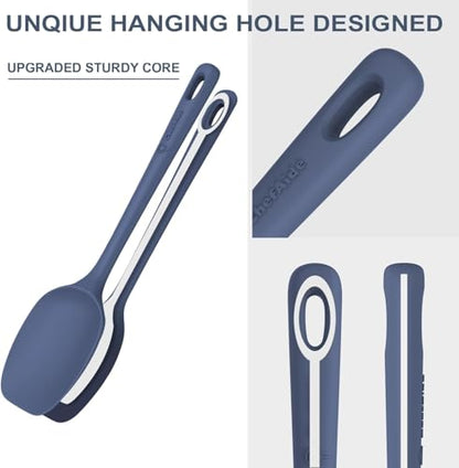 ChefAide 5 Pieces Silicone Spatula Set, Food Grade Rubber Spatula, Upgrade Strong Handle with Ergonomic Grip, Heat Resistant Up to 600°F for Nonstick Cookware, Cooking - color: Muted Nude, size: 5 pieces