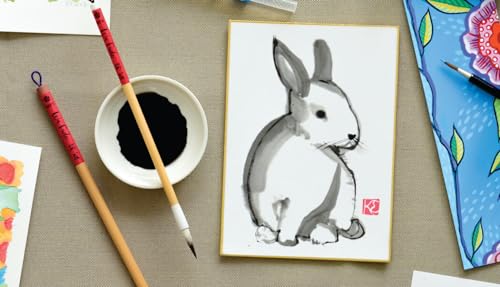 Yasutomo Shikishi Board, Size 5″ x 7″, Pack of 3, Washi Paper, Arts and Crafts Supplies