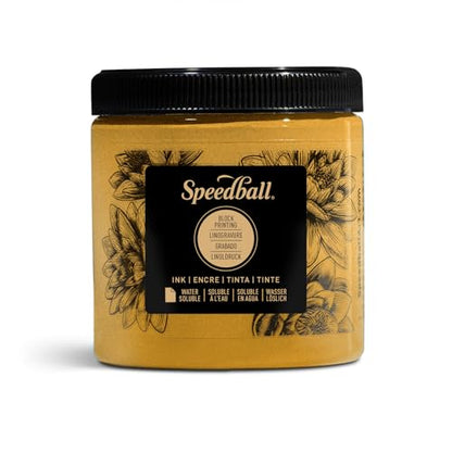 Speedball 3816 Water Soluble Block Printing Ink – Bold Color With Satin Finish AP Non-toxic 8 Fl. Oz., Copper - color: Copper