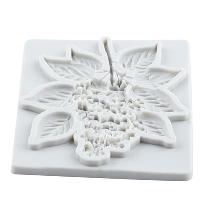 Flower Polymer Clay Mold Flower Branch Leaf Silicone Molds - color: Style J