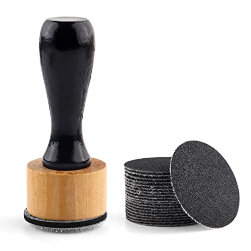 Bundle -Mini Blending Tool Sets,Include 2 PCS Foam Replacment Foam Pads and 20 Pieces Sanding Discs Medium-Grit Sandpaper for Drawing Distressing Blending and Removing the Extra Colors Arts Supplies - color: 1pcs Blending Tool and 20pcs Sanding Disks