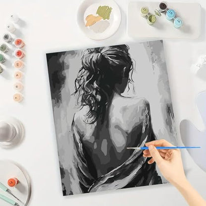 BYGFHLYW Easy People Paint by Numbers Kit for Adults Beginner - color: PB79-1