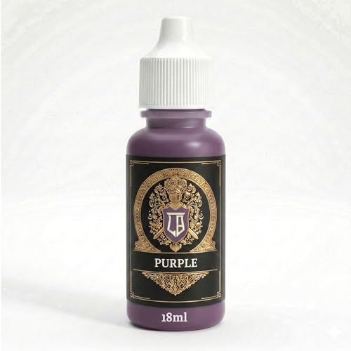 Ludus Bellum Miniature Paint Purple Color 18ml Precision Dropper Bottle | Professional Acrylic Paint for Miniatures & Models, Provides Quality Acrylic Tones and Shades for Warhammer 40K D&D Figures - color: Purple