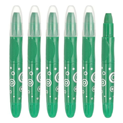 PATIKIL Watercolor Gel Crayon, 6Pcs Washable Twist Crayons for Coloring, Drawing, Painting, Medium Green (5.2x0.59) - color: Medium Green