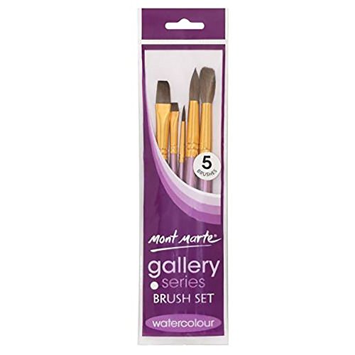 MONT MARTE Gallery Series Brush Set, Wood, Standard, Watercolor - size: watercolor