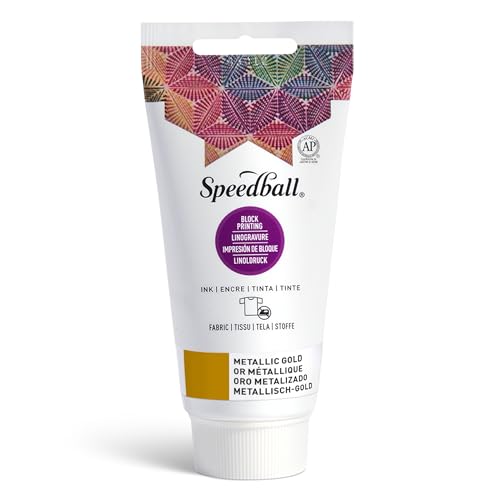 Speedball 003576 Fabric Block Printing Ink - color: Gold, size: 2.5 fl oz